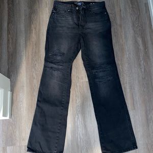 Black Arizona Ripped Flare Jeans: Size 5